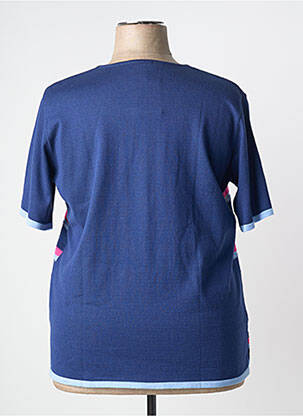 T-shirt coupe droite manches courtes bleu ELEANE femme