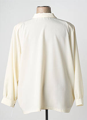 Chemisier coupe droite manches longues beige GRIFFON femme