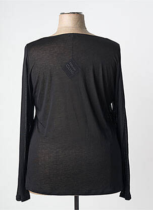 T-shirt manches longues manches longues noir PAUSE CAFE femme