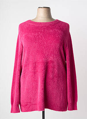 Pull col rond manches longues rose BARBARA LEBEK femme