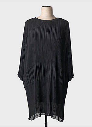 Robe mi-longue manches longues manches longues noir CISO femme