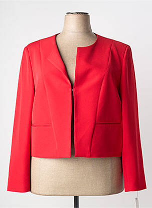 Veste casual col rond rouge MODISSIMO femme