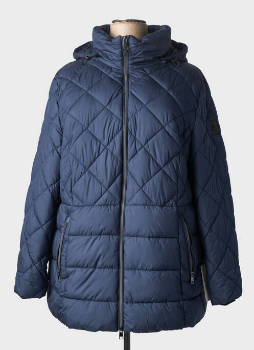 Doudoune manches longues a capuche bleu BARBARA LEBEK femme