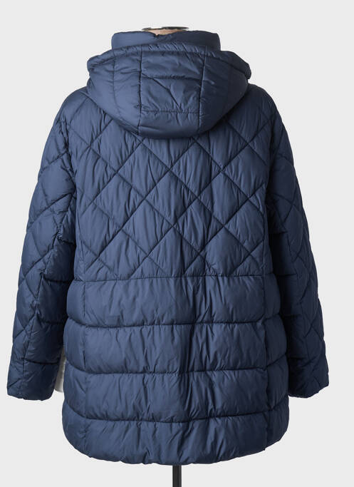 Doudoune manches longues a capuche bleu BARBARA LEBEK femme