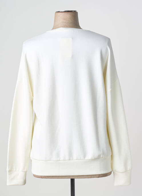 Sweat-shirt manches longues manches longues blanc JOY OF LIFE femme