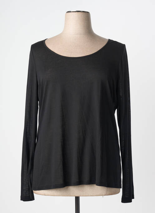 T-shirt manches longues manches longues noir PAUSE CAFE femme