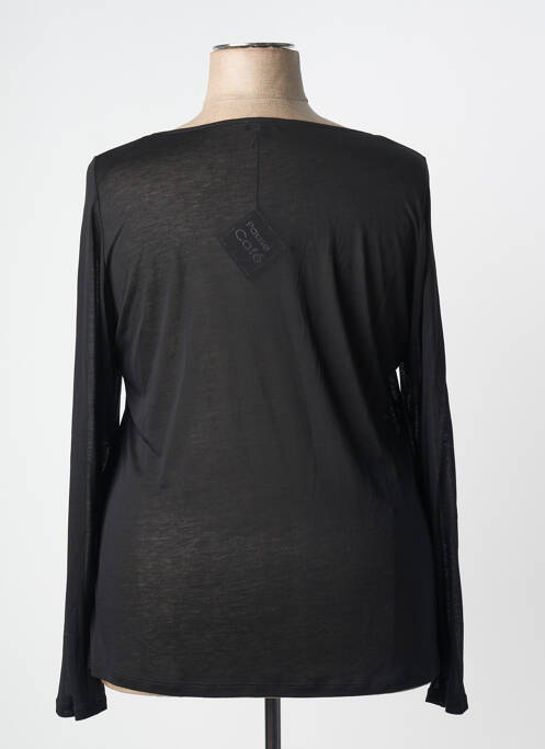 T-shirt manches longues manches longues noir PAUSE CAFE femme
