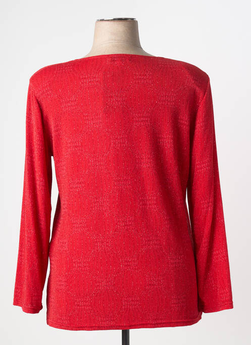 T-shirt manches longues manches longues rouge VISION NIGHT femme