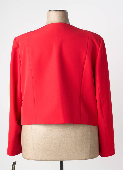Veste casual col rond rouge MODISSIMO femme