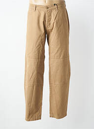 Pantalon chino tissage popeline taille normale marron DAYTONA homme