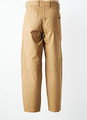 Pantalon chino tissage popeline taille normale marron DAYTONA homme