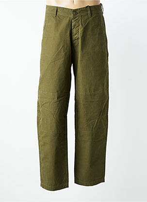 Pantalon chino tissage popeline taille normale vert DAYTONA homme
