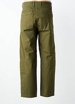Pantalon chino tissage popeline taille normale vert DAYTONA homme