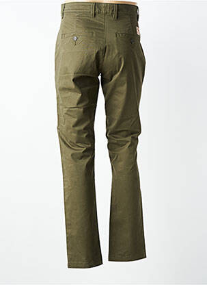 Pantalon chino stretch taille normale vert IRON AND RESIN homme