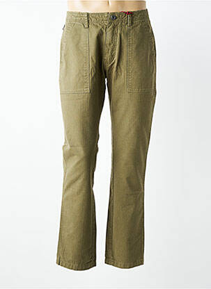 Pantalon chino poches taille normale vert IRON AND RESIN homme