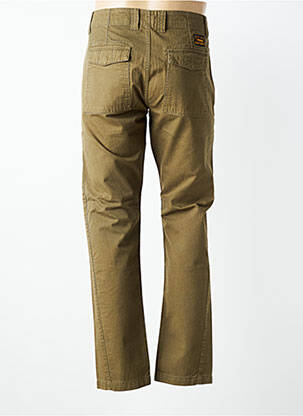 Pantalon chino tissage popeline taille normale vert DAYTONA homme
