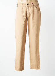 Pantalon chino tissage popeline taille normale beige IRON AND RESIN homme