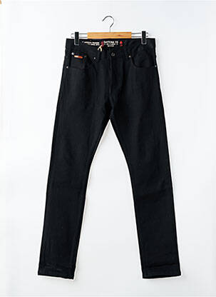 Pantalon droit stretch taille normale noir DAYTONA homme
