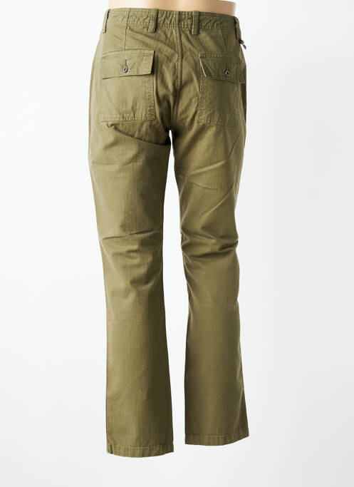 Pantalon chino poches taille normale vert IRON AND RESIN homme