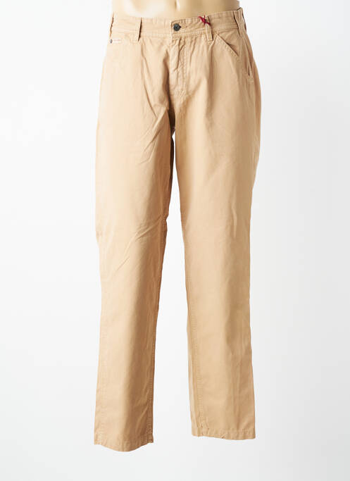 Pantalon chino tissage popeline taille normale beige IRON AND RESIN homme