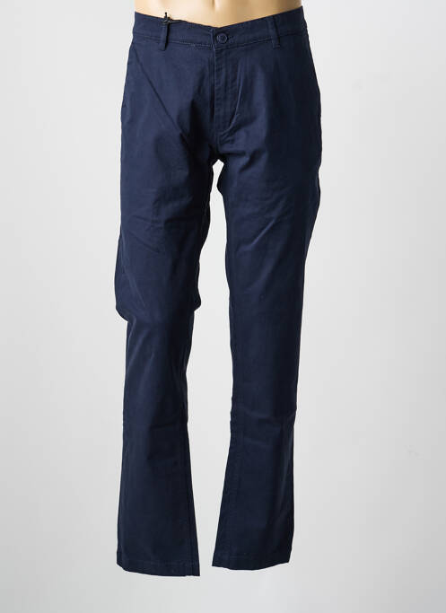 Pantalon chino stretch taille normale bleu DAYTONA homme