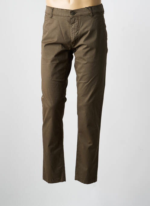 Pantalon chino stretch taille normale vert DAYTONA homme