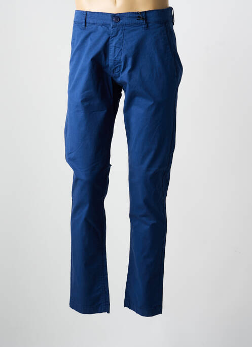 Pantalon chino stretch taille normale bleu DAYTONA homme