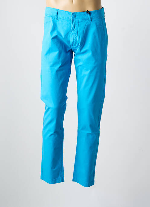 Pantalon chino stretch taille normale bleu DAYTONA homme