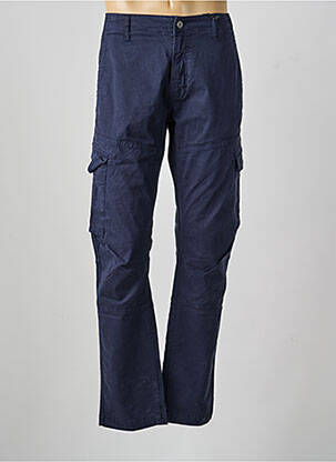 Pantalon cargo coupe droite bleu DAYTONA femme