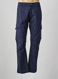 Pantalon cargo coupe droite bleu DAYTONA femme