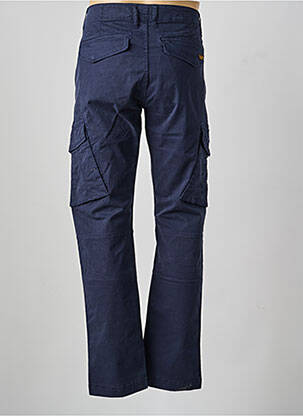 Pantalon cargo coupe droite bleu DAYTONA femme