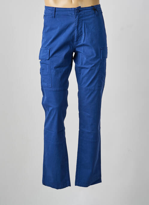 Pantalon cargo coupe droite bleu DAYTONA homme