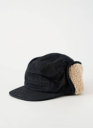 Casquette tissage popeline noir IRON AND RESIN homme