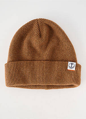 Bonnet broderie marron IRON AND RESIN homme