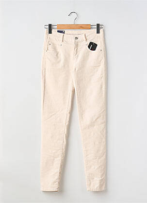 Pantalon slim stretch taille normale beige ANNA MONTANA femme