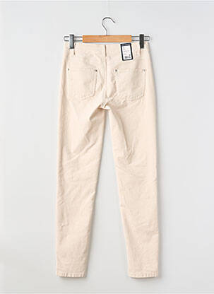 Pantalon slim stretch taille normale beige ANNA MONTANA femme