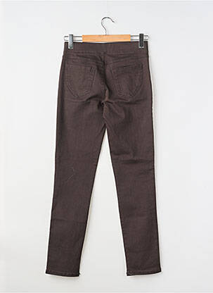 Jegging tissage popeline taille normale marron ANNA MONTANA femme