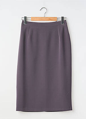 Jupe mi-longue taille normale gris ELSSA femme