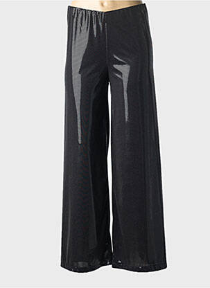 Pantalon large coupe fluide taille normale noir COTTONADE femme