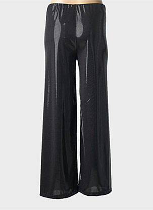 Pantalon large coupe fluide taille normale noir COTTONADE femme