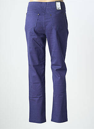 Pantalon slim taille élastique taille normale bleu ANNA MONTANA femme