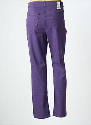 Jeans coupe slim tissage brut taille normale violet ANNA MONTANA femme