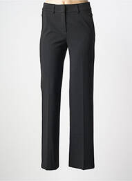 Pantalon chino tissage popeline taille normale noir ANNA MONTANA femme