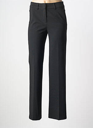 Pantalon chino tissage popeline taille normale noir ANNA MONTANA femme