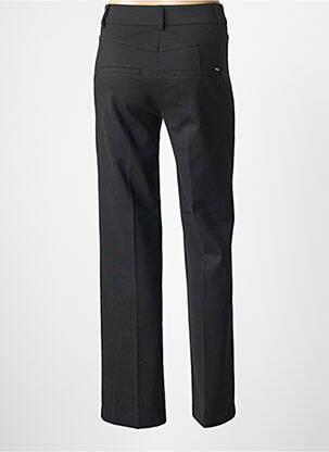 Pantalon chino tissage popeline taille normale noir ANNA MONTANA femme