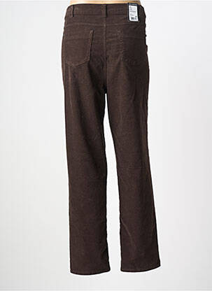 Jeans coupe droite stretch taille normale marron ANNA MONTANA femme