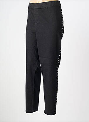 Pantalon slim taille élastique taille normale noir CISO femme
