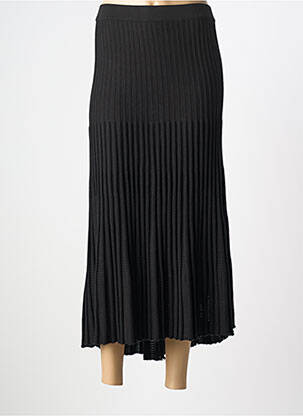 Jupe longue coupe fluide noir BARBARA LEBEK femme