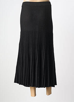 Jupe longue coupe fluide noir BARBARA LEBEK femme