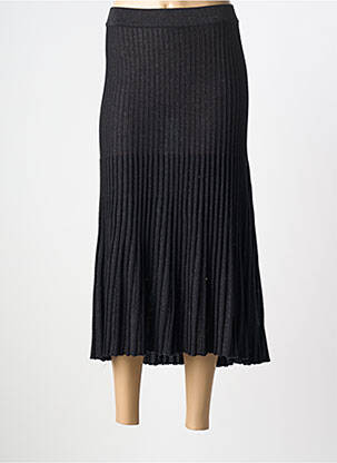 Jupe longue coupe fluide noir BARBARA LEBEK femme